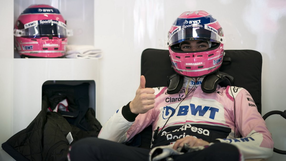 Lance Stroll v Barceloně