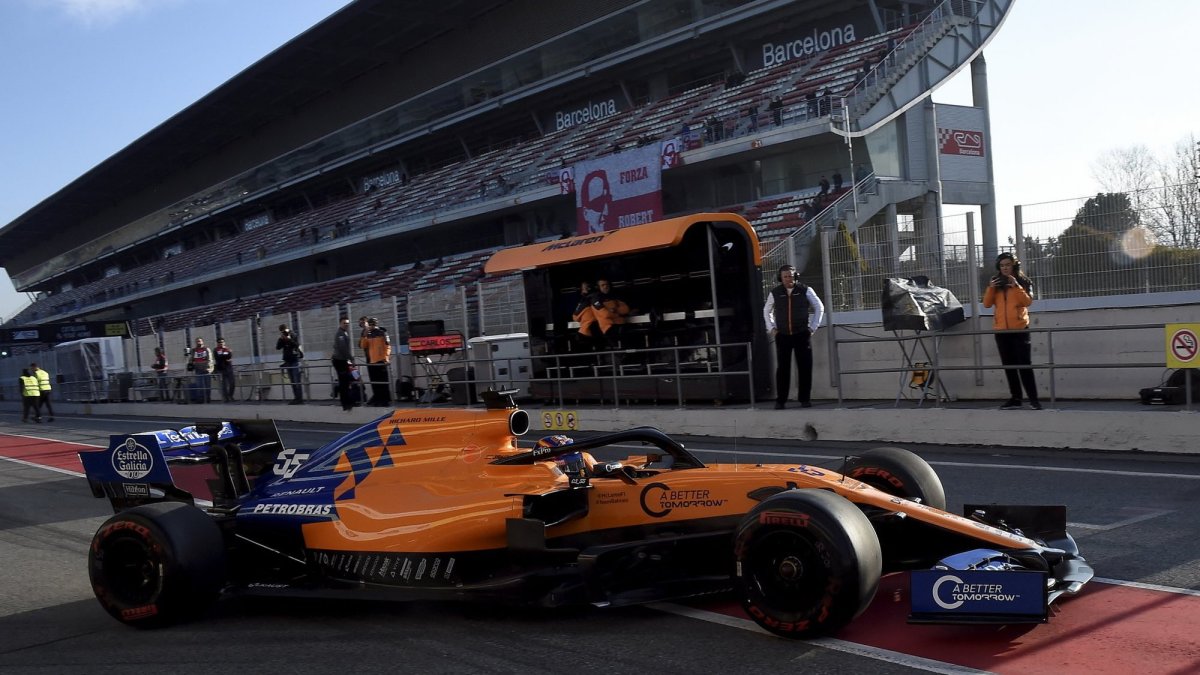 Carlos Sainz první den testů s McLarenem MCL34