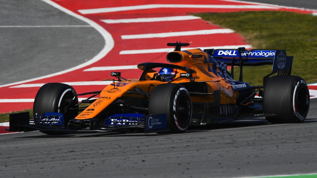 Carlos Sainz první den testů s McLarenem MCL34