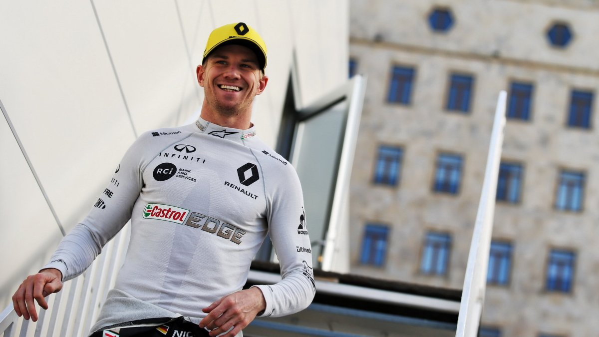 Nico Hülkenberg v tréninku v Ázerbájdžánu