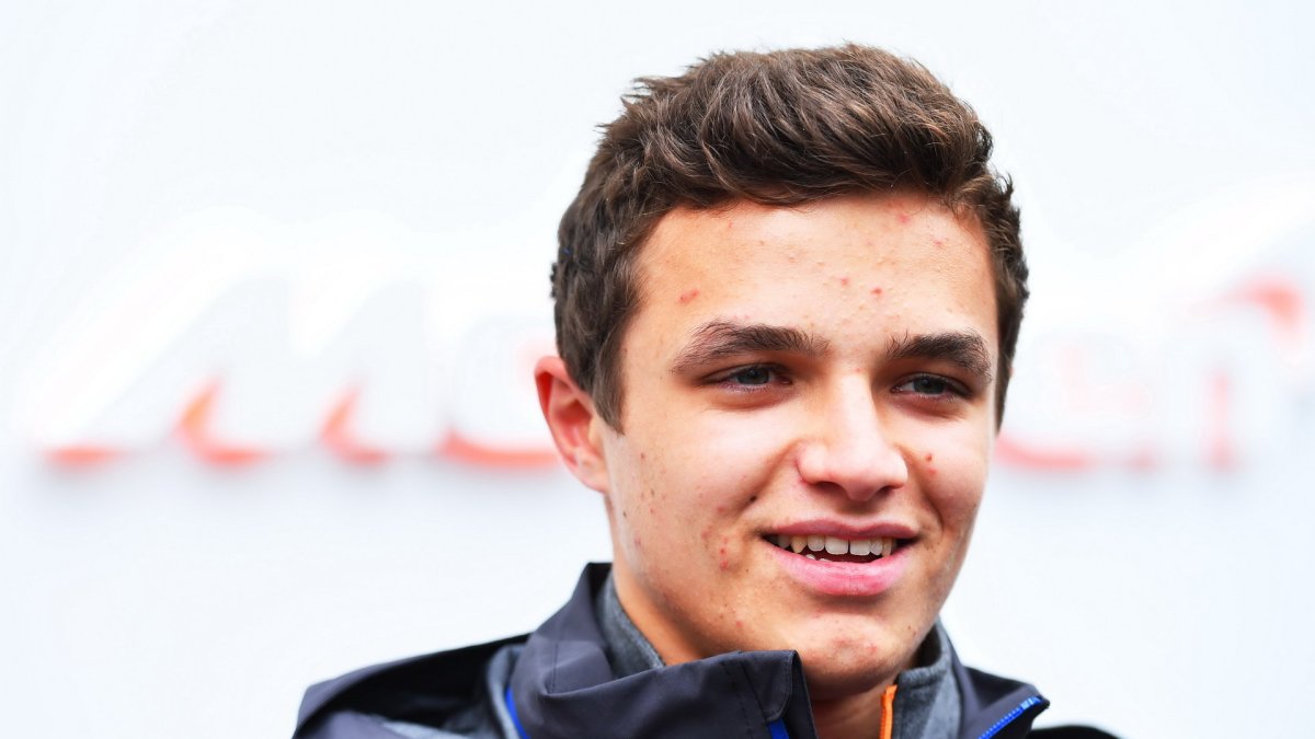 Lando Norris v tréninku v Ázerbájdžánu