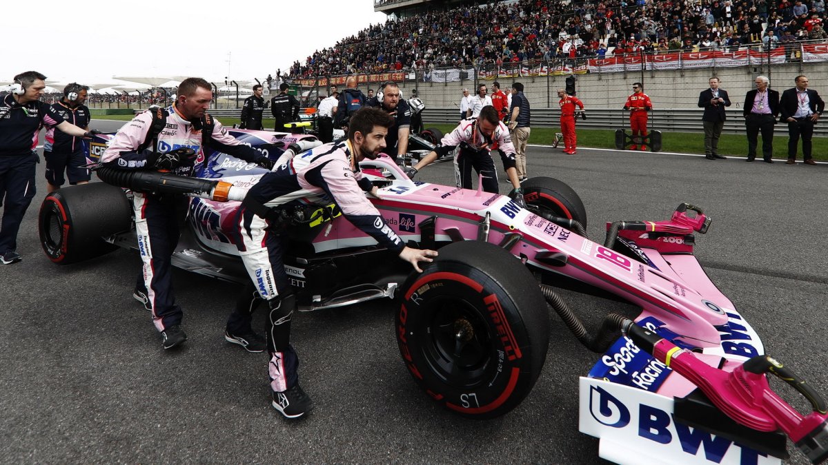 Lance Stroll před závodem v Číně