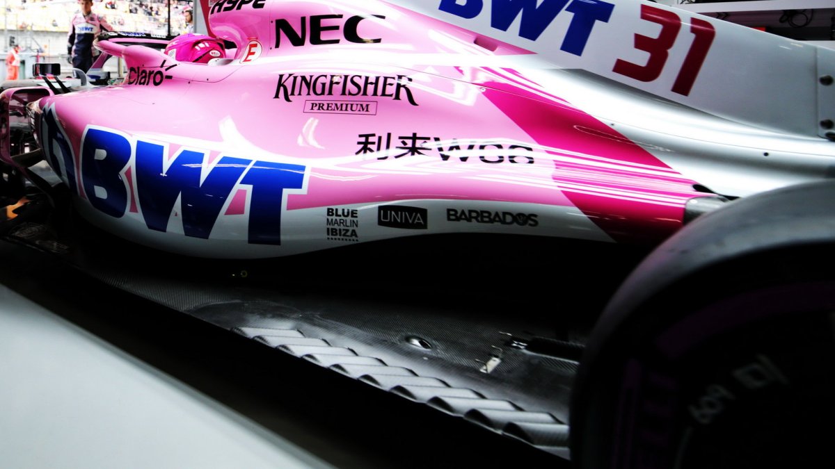 Esteban Ocon v tréninku v Číně