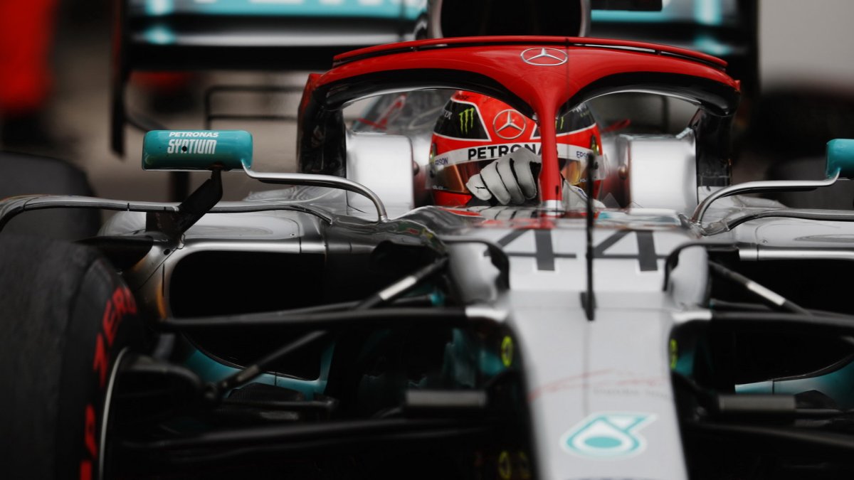 Lewis Hamilton v závodě v Monaku