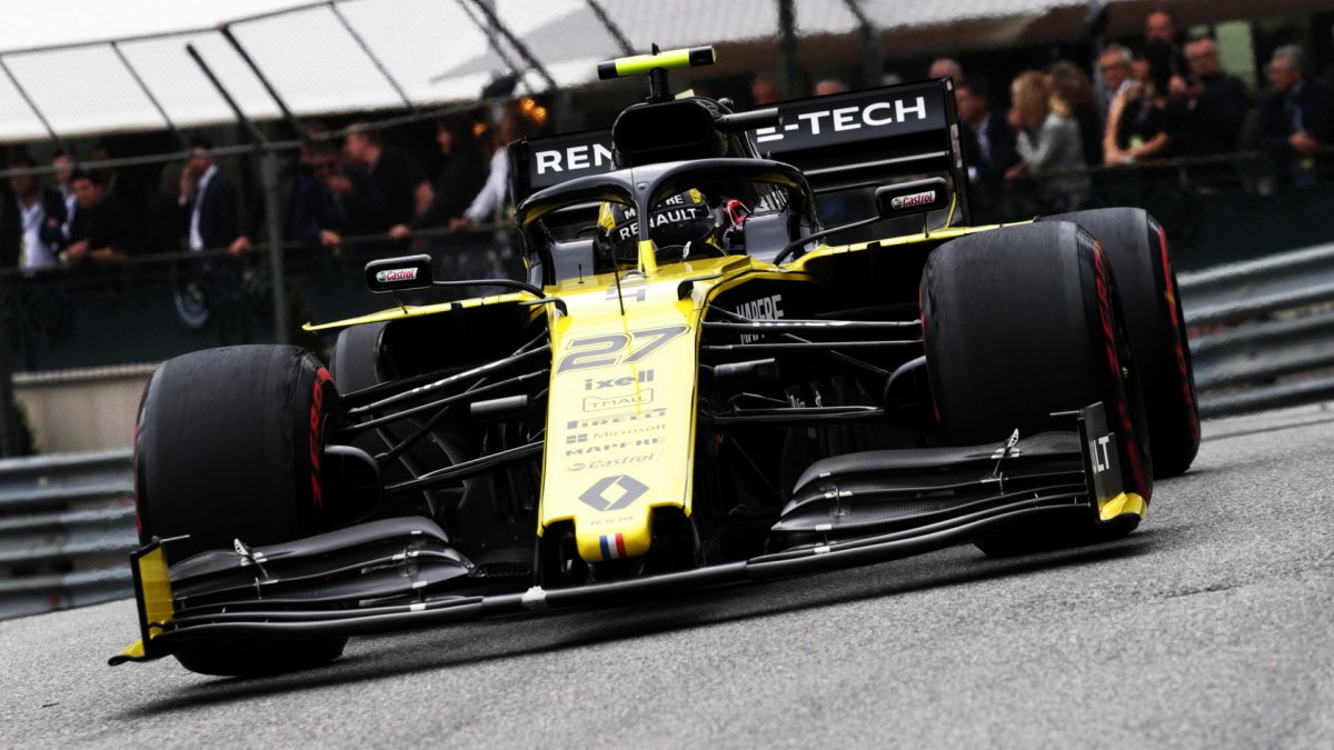 Nico Hülkenberg v tréninku v Monaku