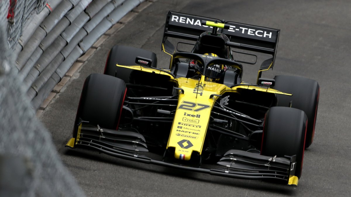 Nico Hülkenberg v tréninku v Monaku