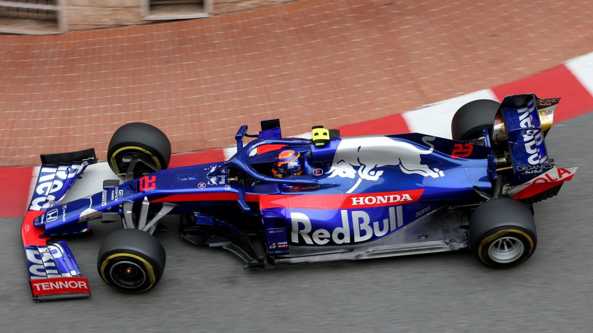 Alexander Albon v tréninku v Monaku