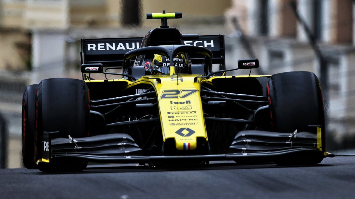 Nico Hülkenberg v tréninku v Monaku