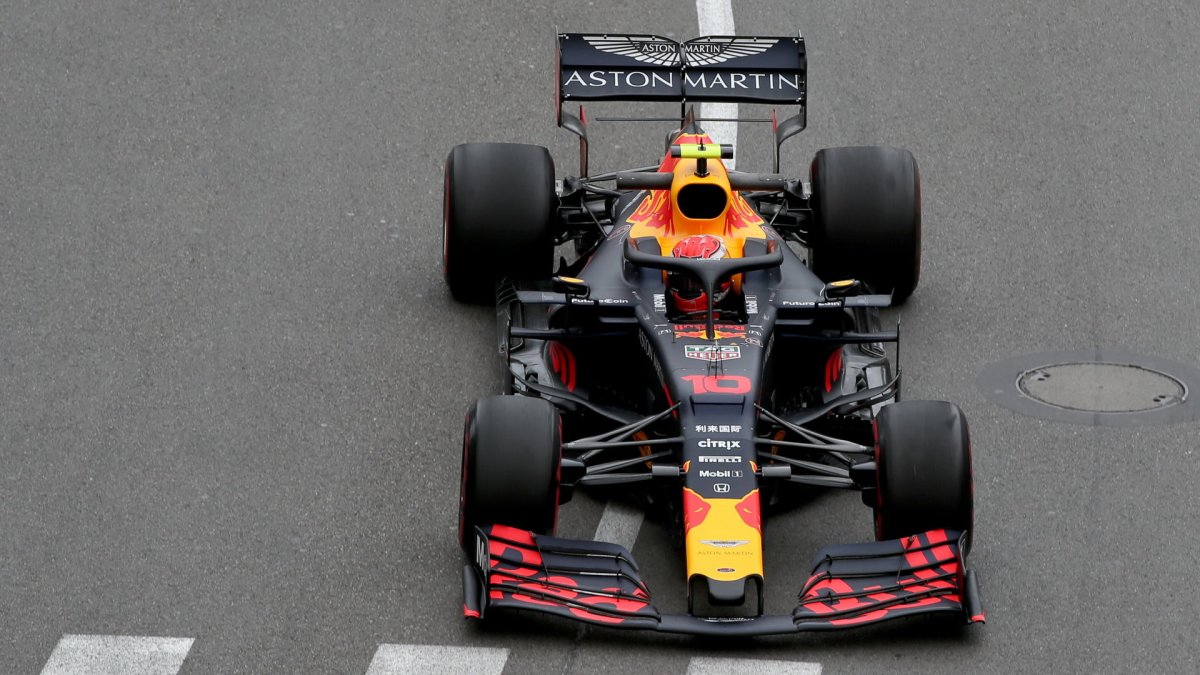 Pierre Gasly v tréninku v Monaku