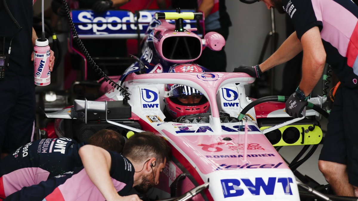 Lance Stroll v tréninku v Monaku