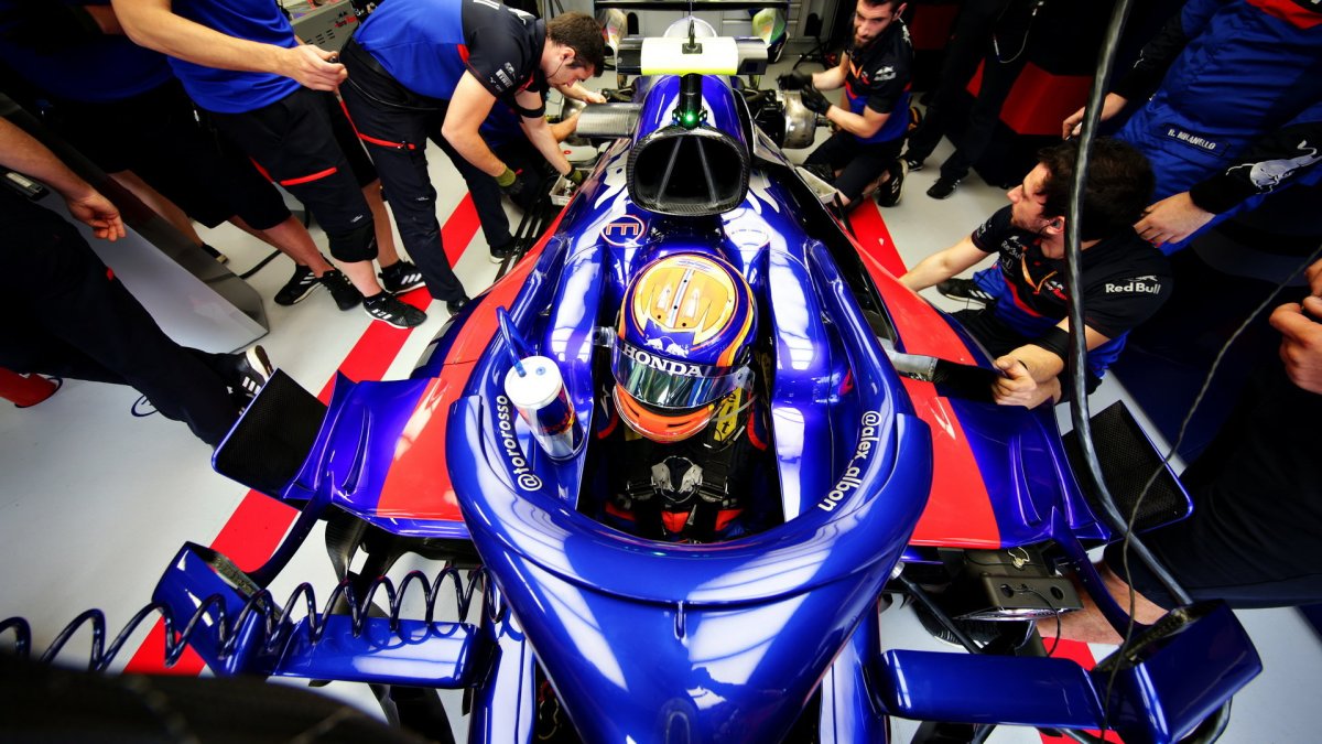 Alexander Albon v tréninku v Monaku