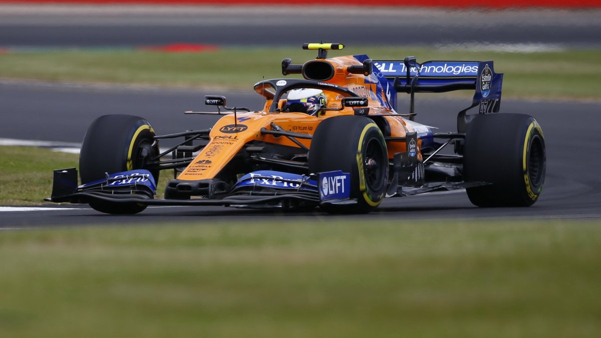 Lando Norris v kvalifikaci v Silverstone