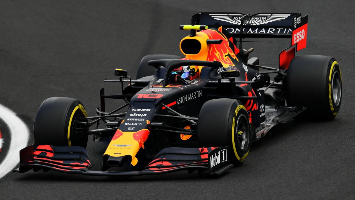 Pierre Gasly v kvalifikaci v Maďarsku