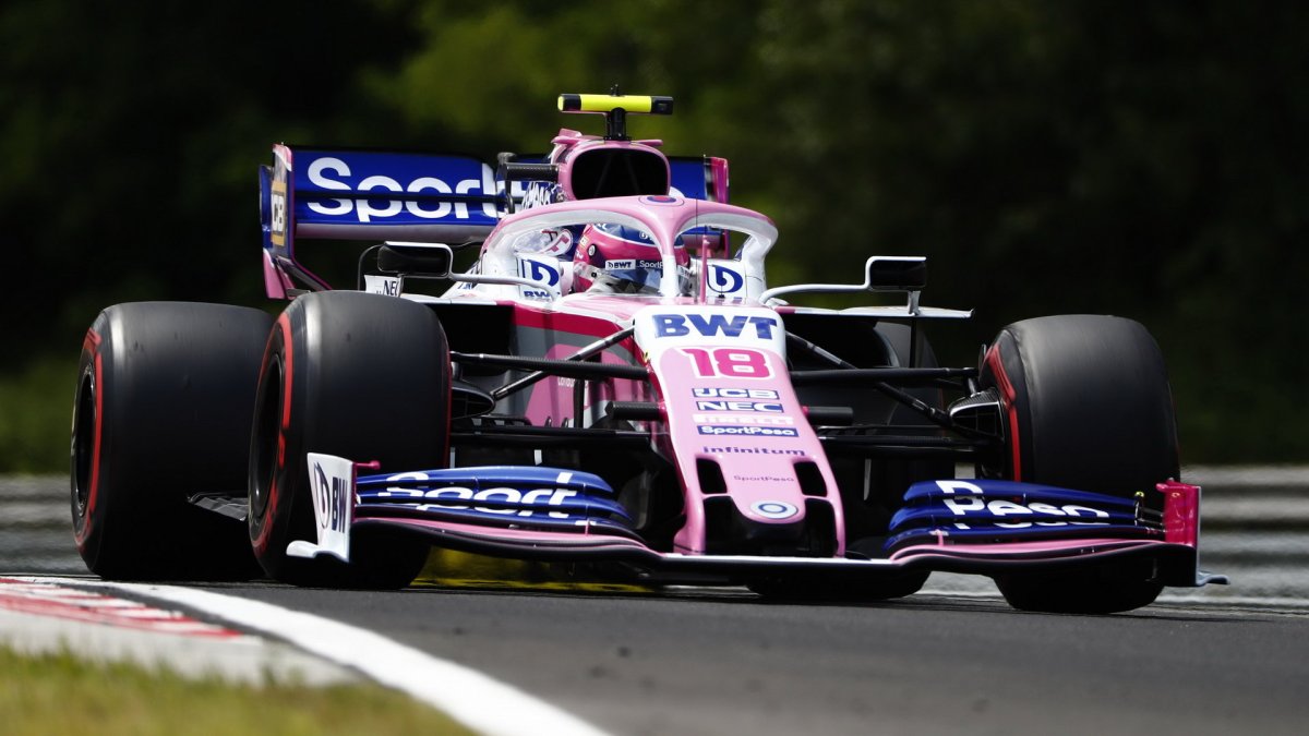 Lance Stroll v kvalifikaci v Maďarsku