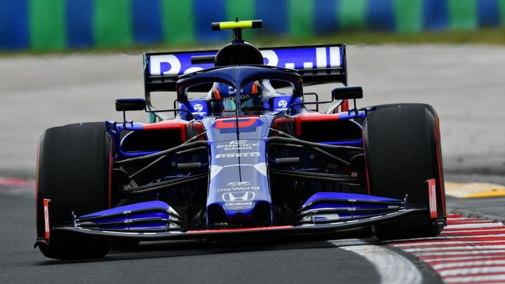 Alexander Albon v tréninku v Maďarsku