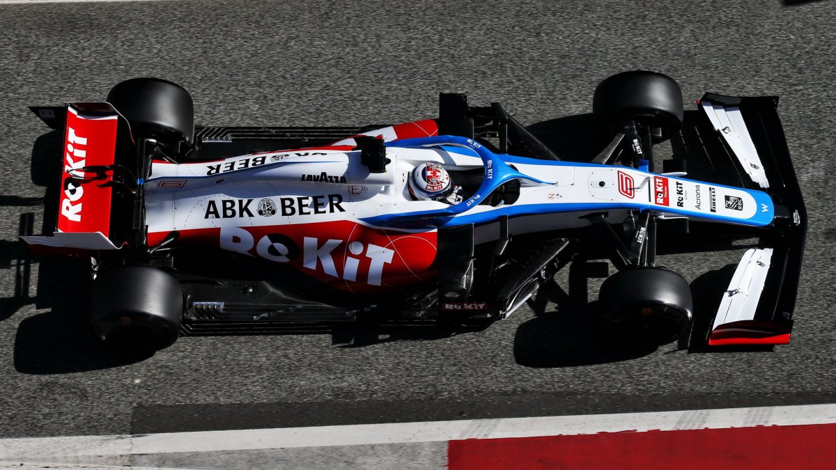 Nicholas Latifi v rámci druhého dne druhých předsezonních testů v Barceloně