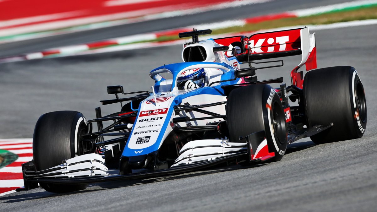 Nicholas Latifi v rámci druhého dne druhých předsezonních testů v Barceloně