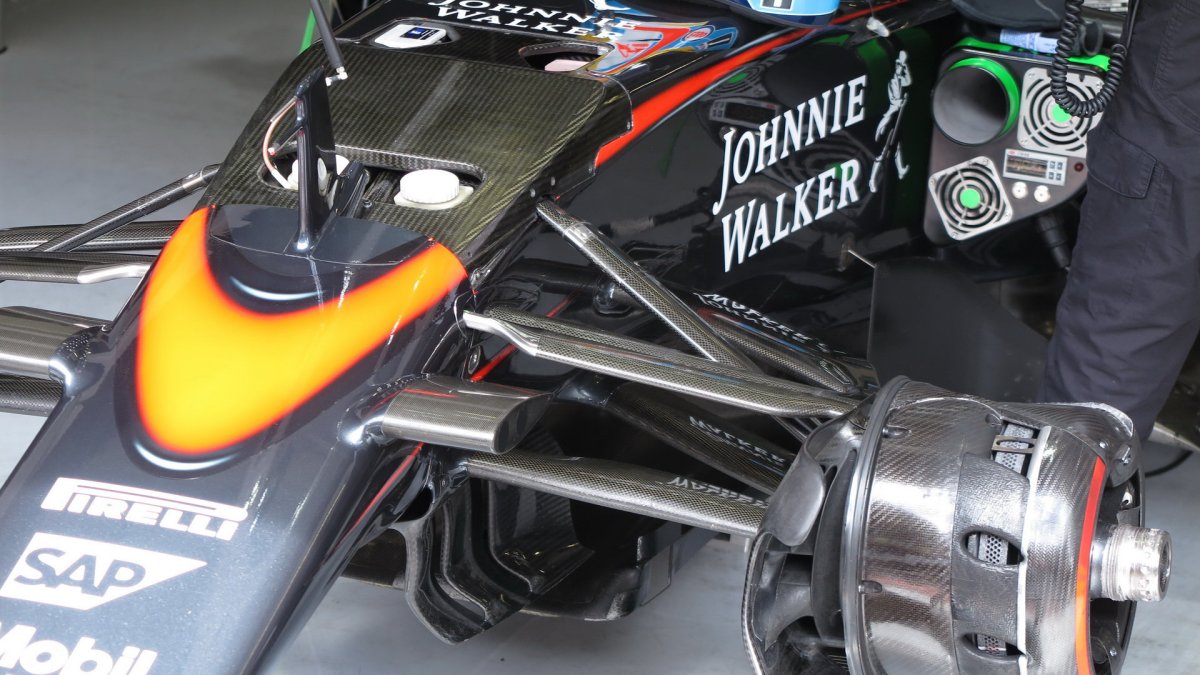 Detail zavěšení kola