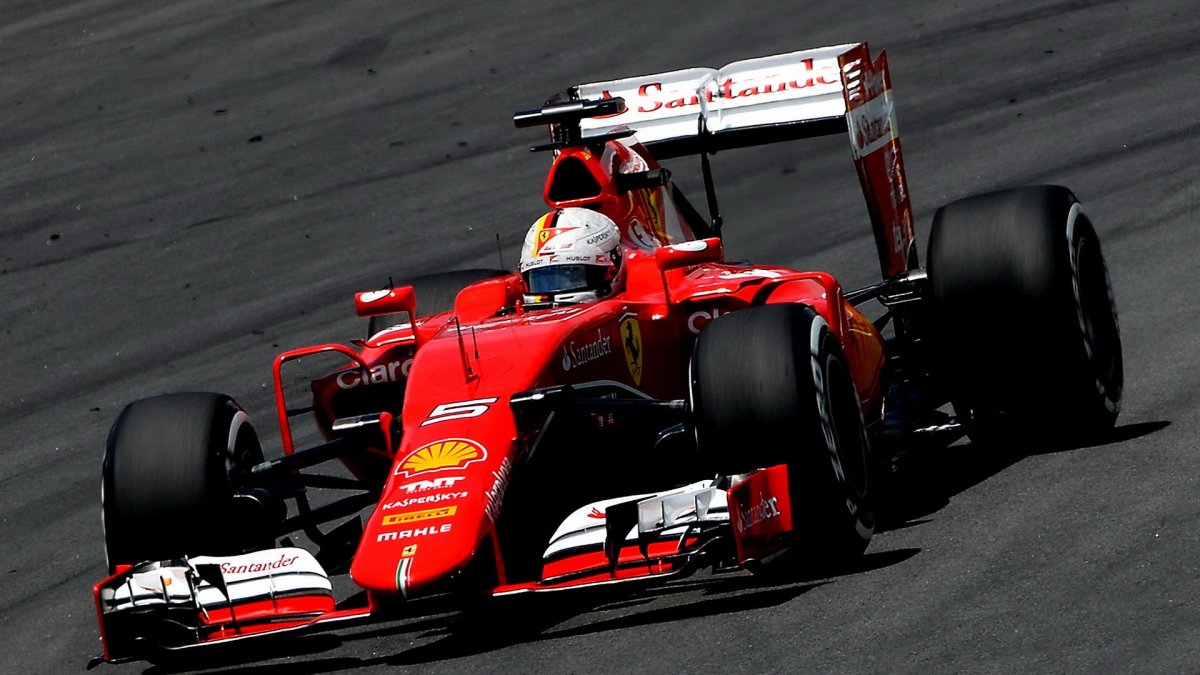 Sebastian Vettel v Brazílii