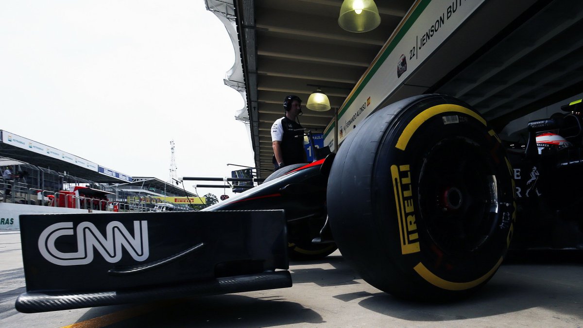 Jenson Button v Brazílii