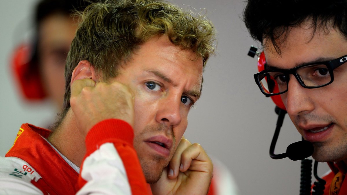 Sebastian Vettel v Brazílii
