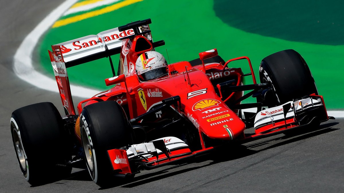 Sebastian Vettel v Brazílii
