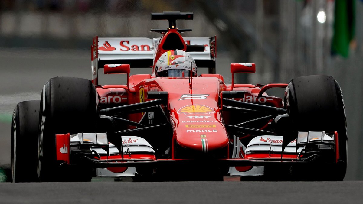 Sebastian Vettel v Brazílii