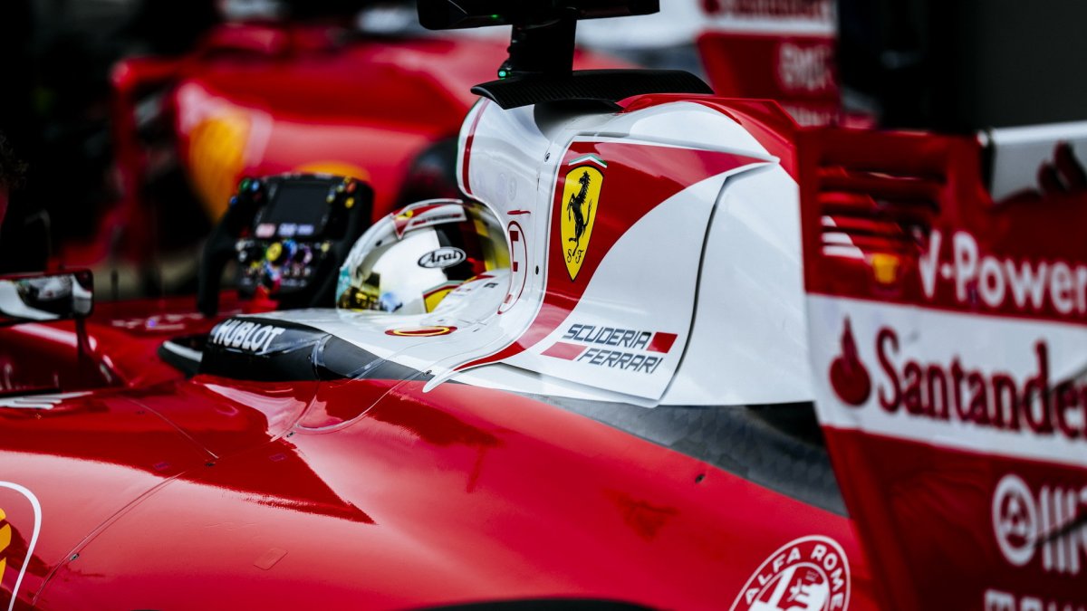 Sebastian Vettel po kvalifikaci v Soči