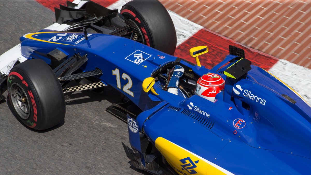 Felipe Nasr při tréninku v Monaku