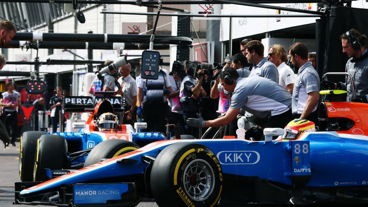 Rio Harjanto a Pascal Wehrlein při tréninku v Monaku