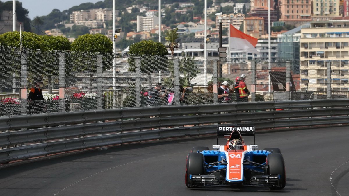 Pascal Wehrlein při tréninku v Monaku