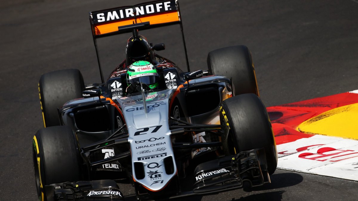 Nico Hülkenberg při tréninku v Monaku