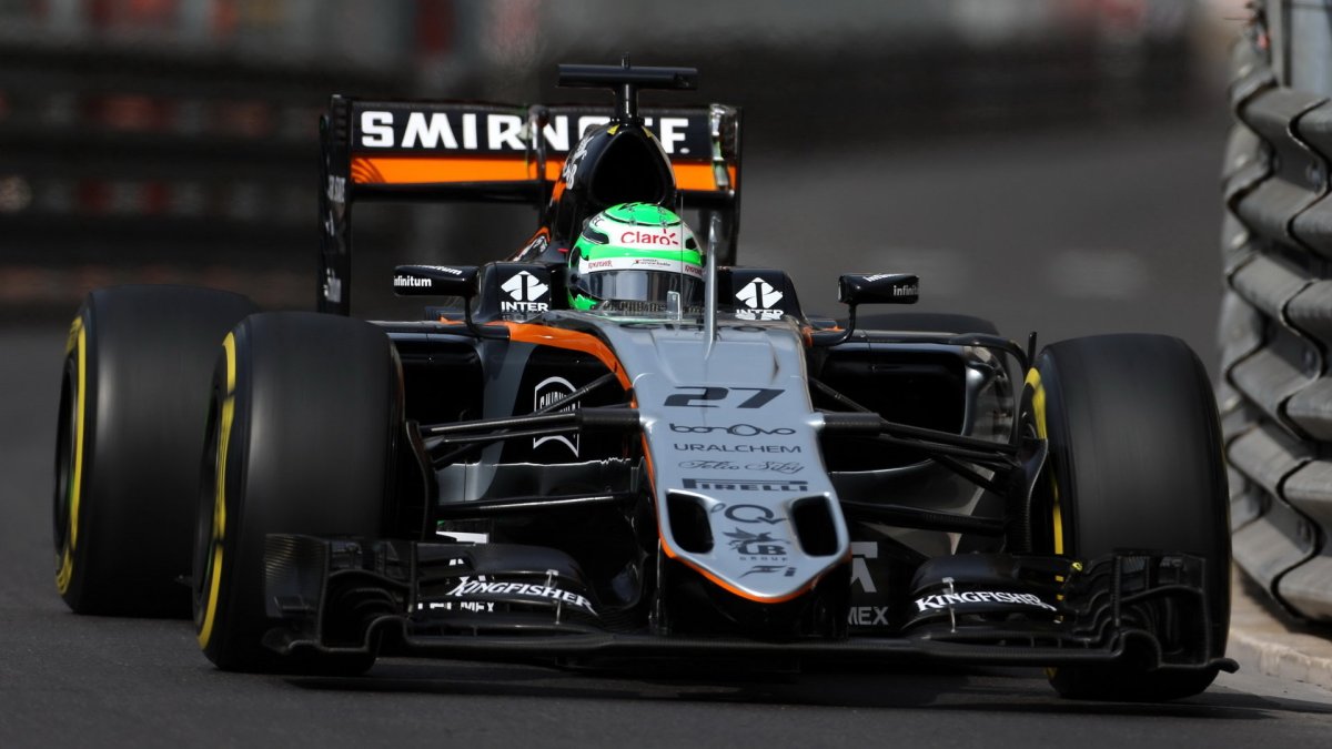 Nico Hülkenberg při tréninku v Monaku