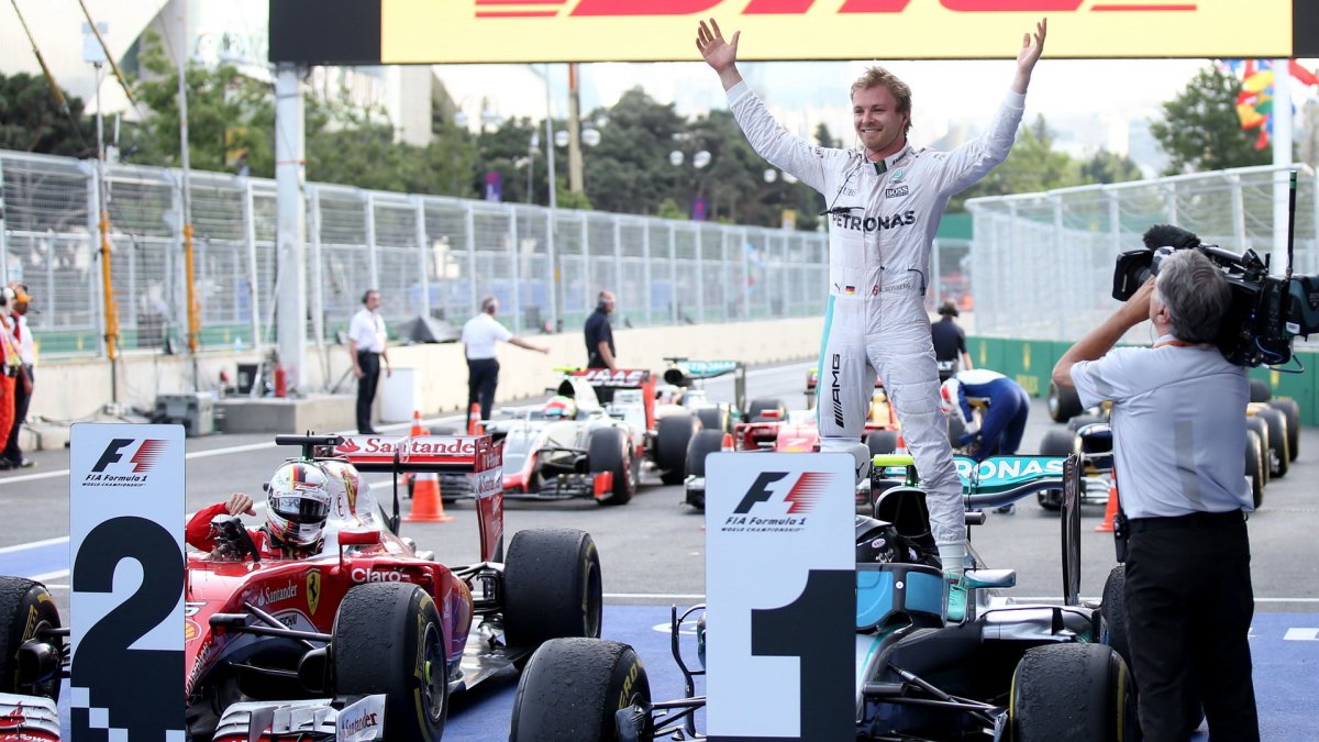 Nico Rosberg po závodě v Baku