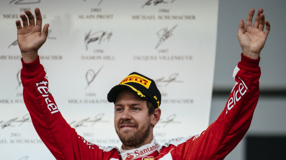 Sebastian Vettel po závodě v Baku