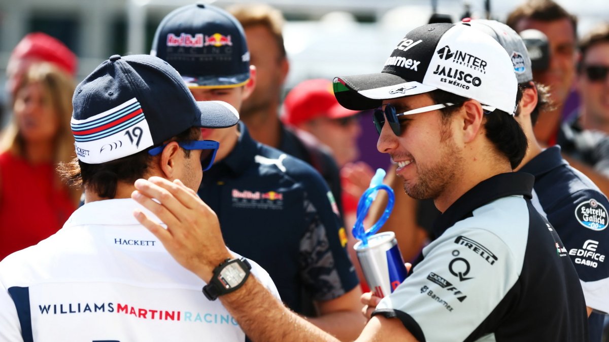 Sergio Pérez a Felipe Massa v Baku