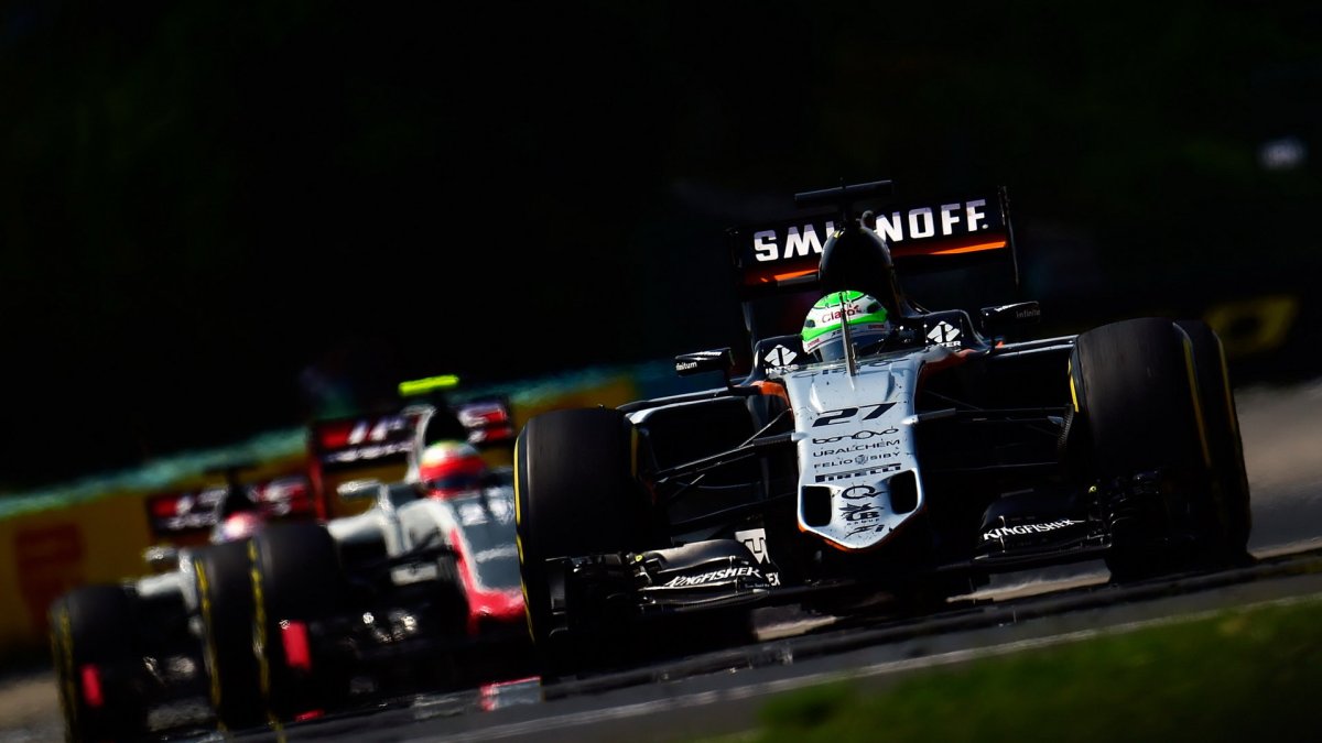 Nico Hülkenberg v závodě v Maďarsku