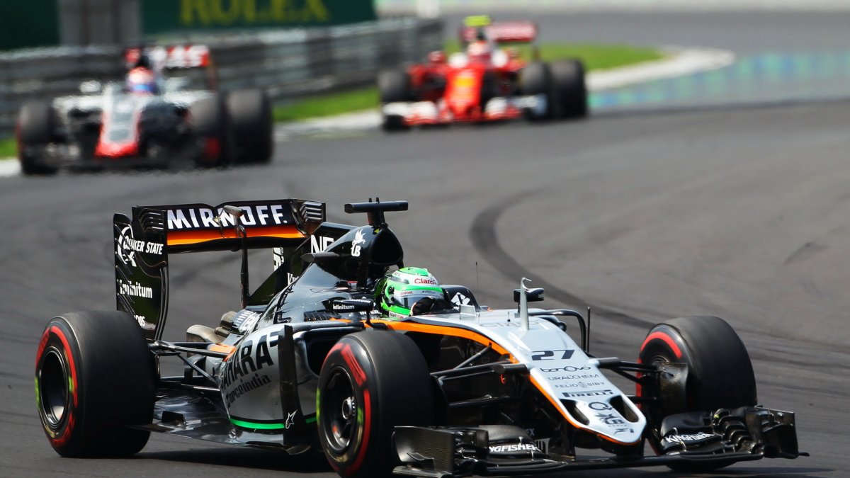 Nico Hülkenberg v závodě v Maďarsku