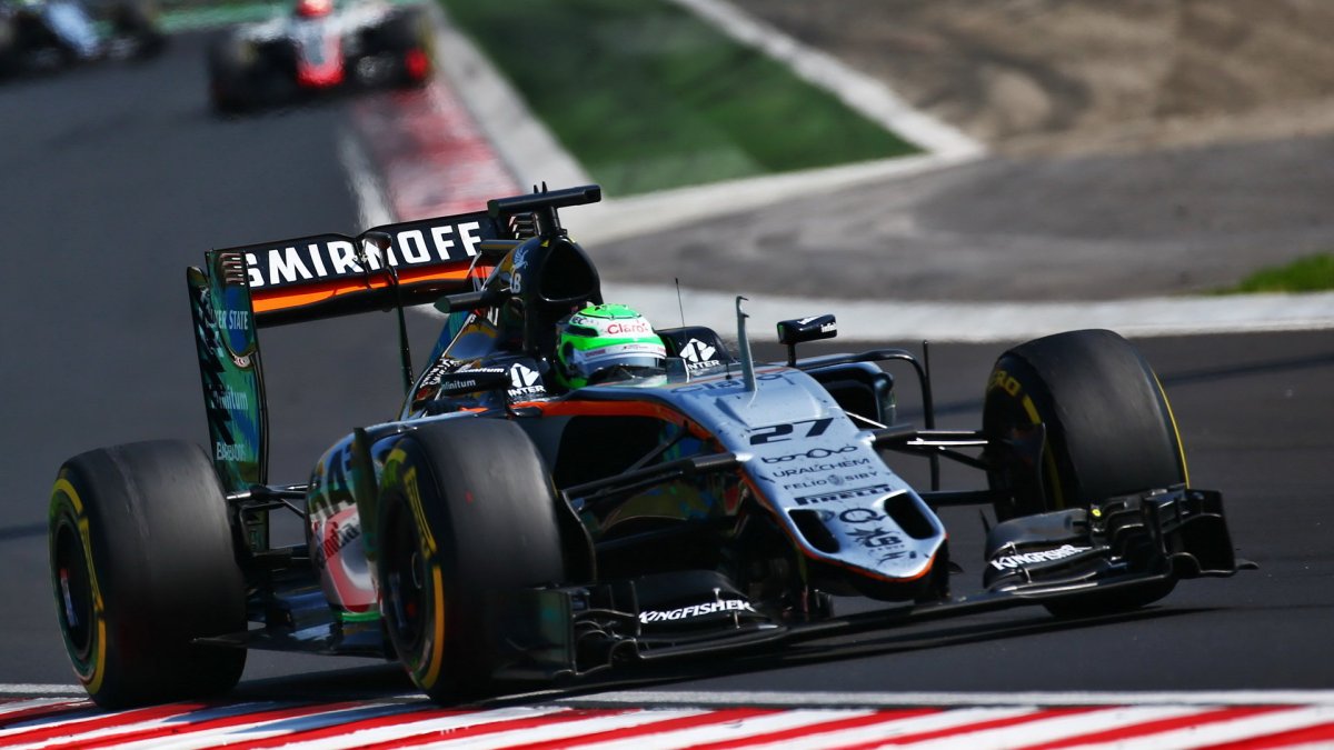 Nico Hülkenberg v závodě v Maďarsku