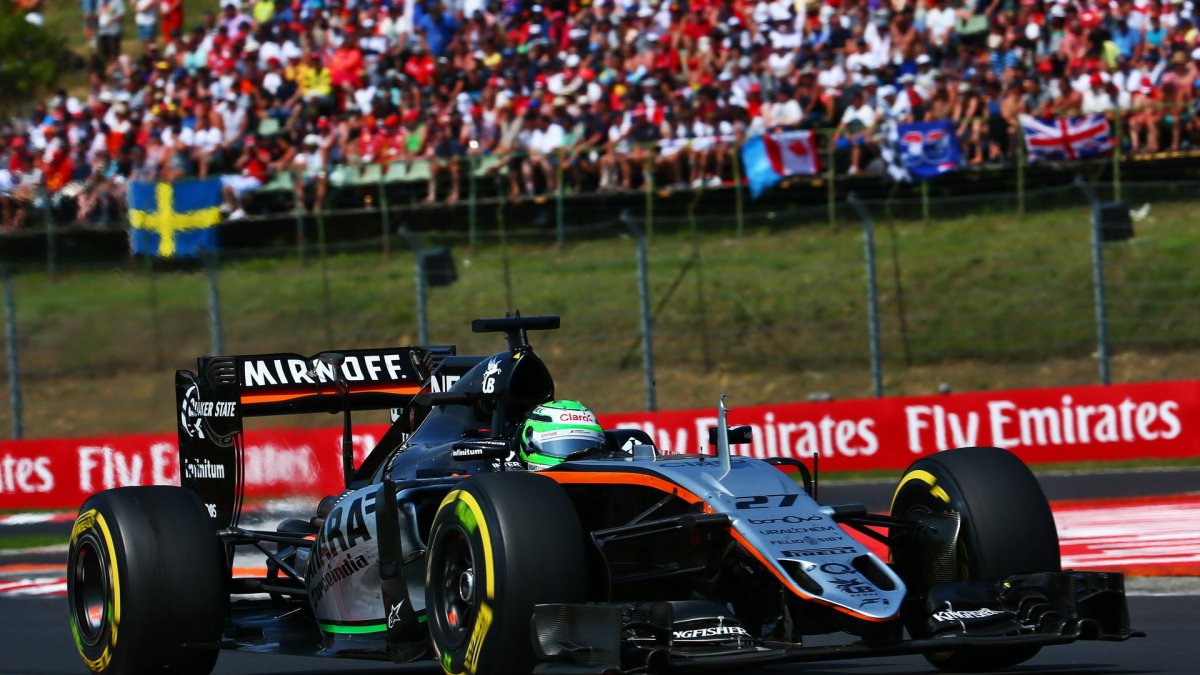 Nico Hülkenberg v závodě v Maďarsku