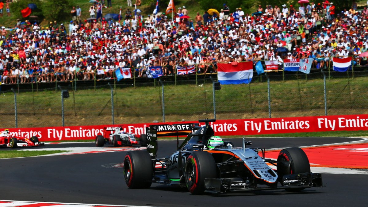 Nico Hülkenberg v závodě v Maďarsku