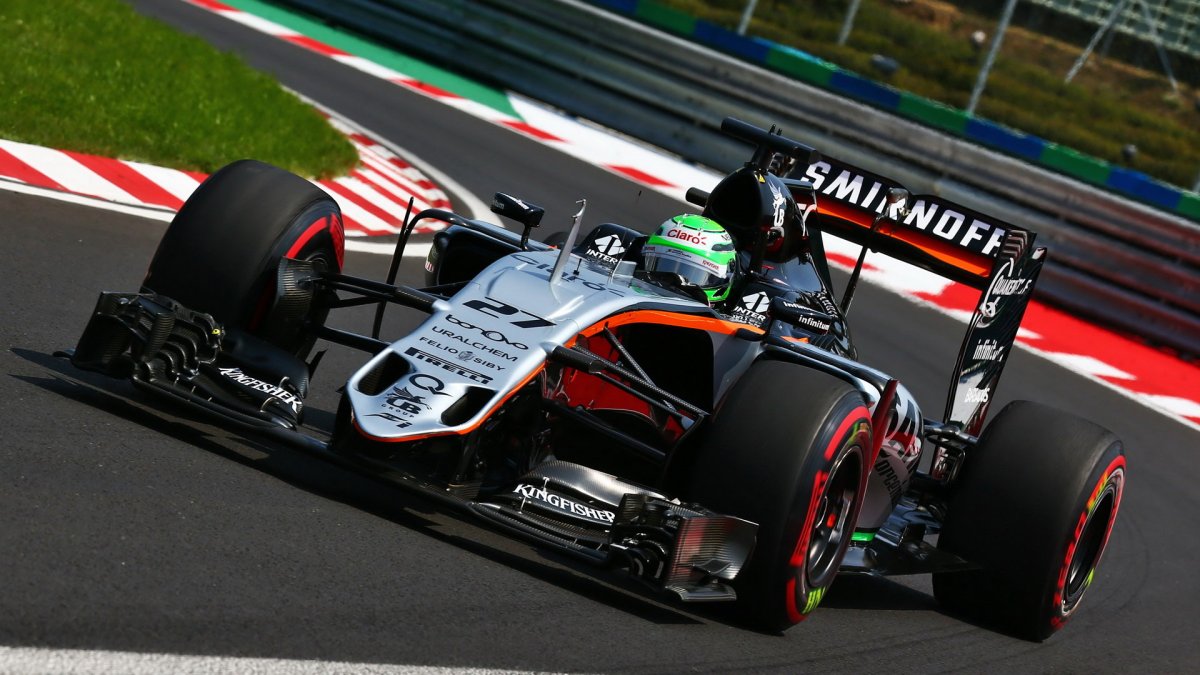 Nico Hülkenberg v závodě v Maďarsku