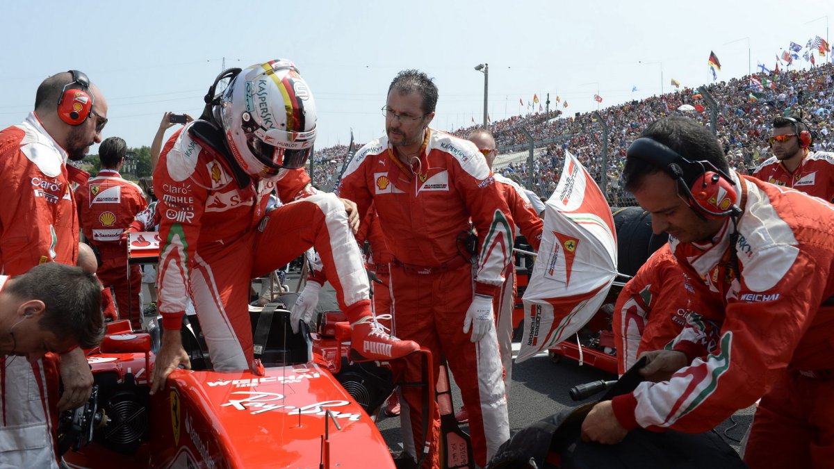 Sebastian Vettel před závodem v Maďarsku