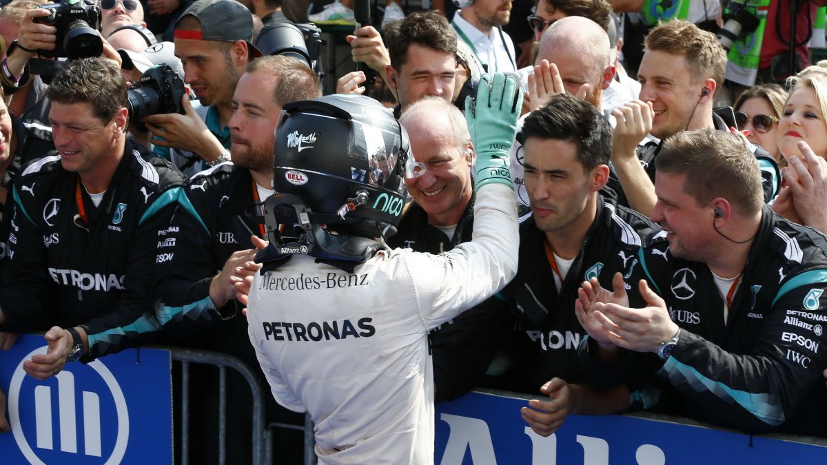 Nico Rosberg po závodě v Maďarsku