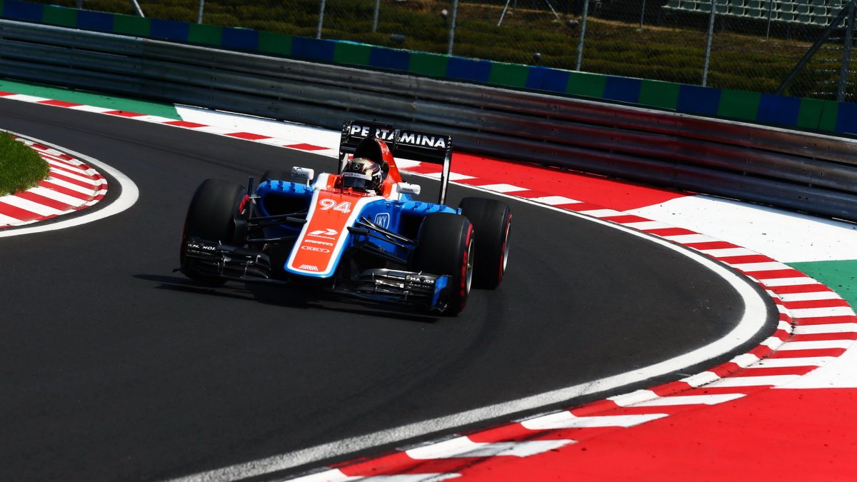 Pascal Wehrlein v závodě v Maďarsku