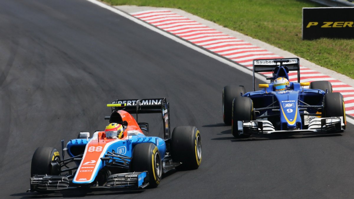 Rio Harjanto a Marcus Ericsson v závodě v Maďarsku