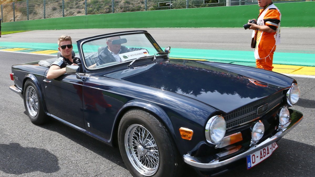 Nico Hülkenberg před závodem v Belgii