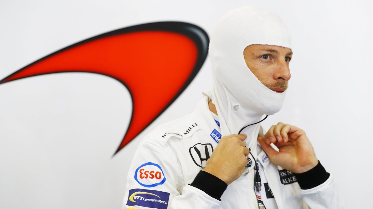 Jenson Button v Belgii