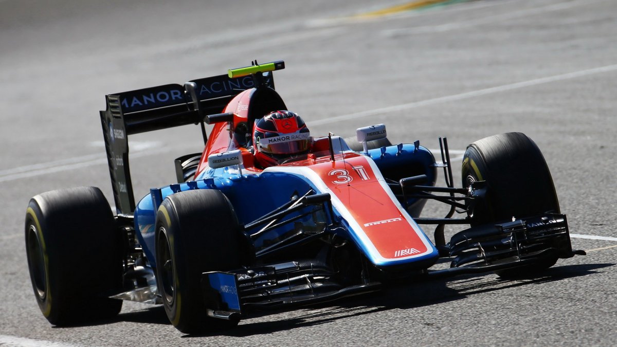 Esteban Ocon v kvalifikaci v Belgii