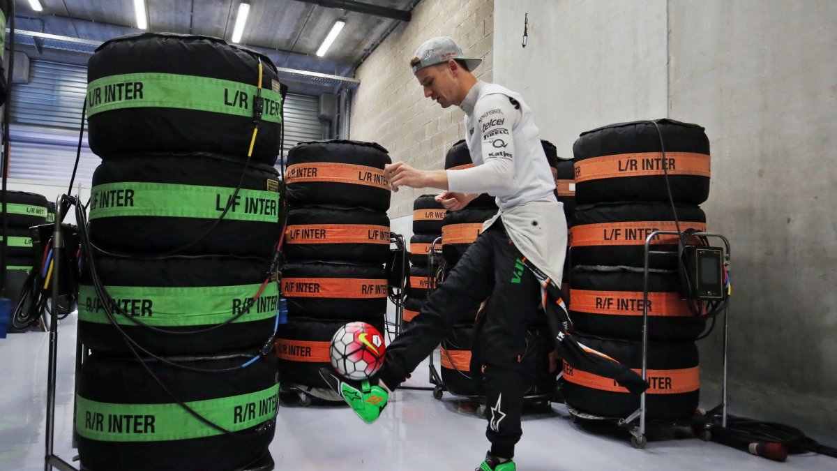 Nico Hülkenberg v kvalifikaci v Belgii